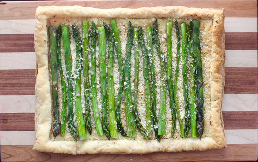 Asparagus and Pecorino Tart