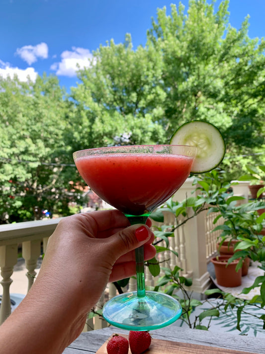 STRAWBERRY GINGER CUCUMBER MARGARITA