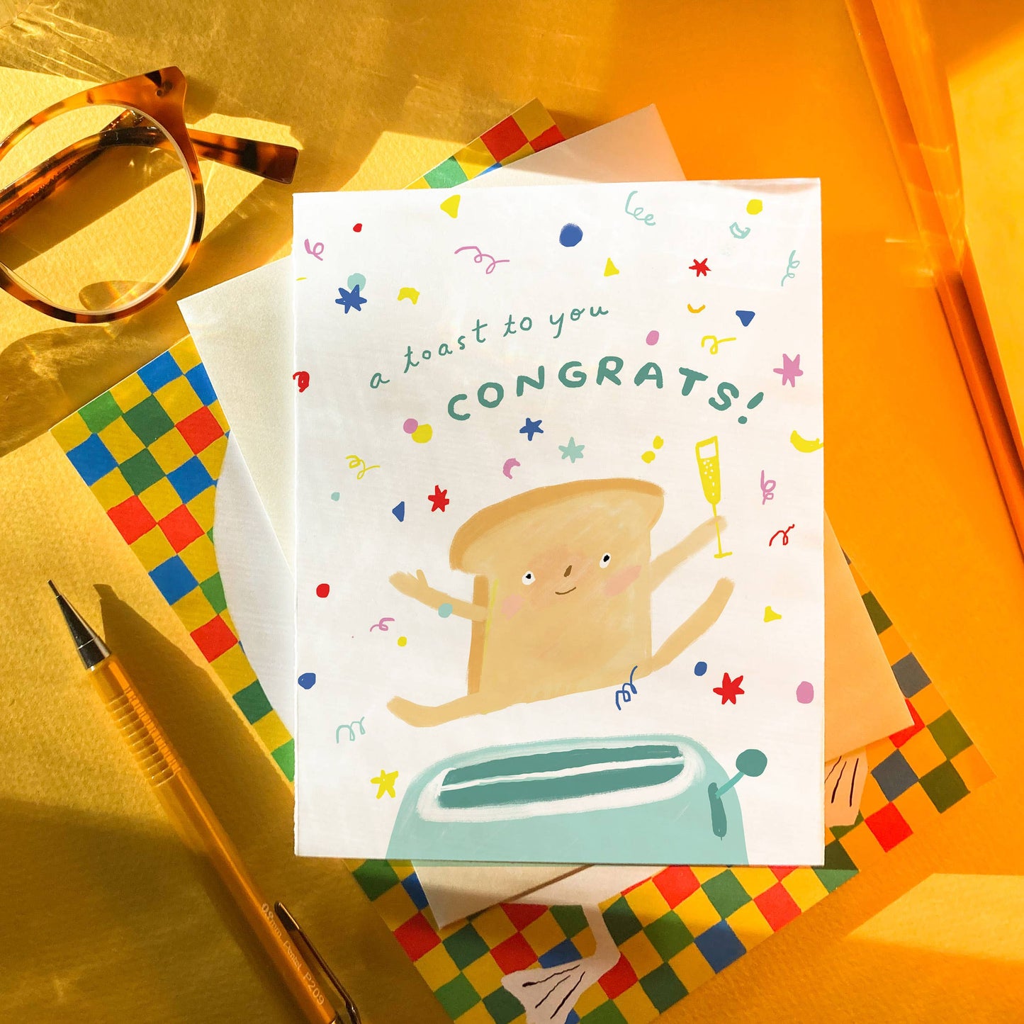 Toast Congratulations Card