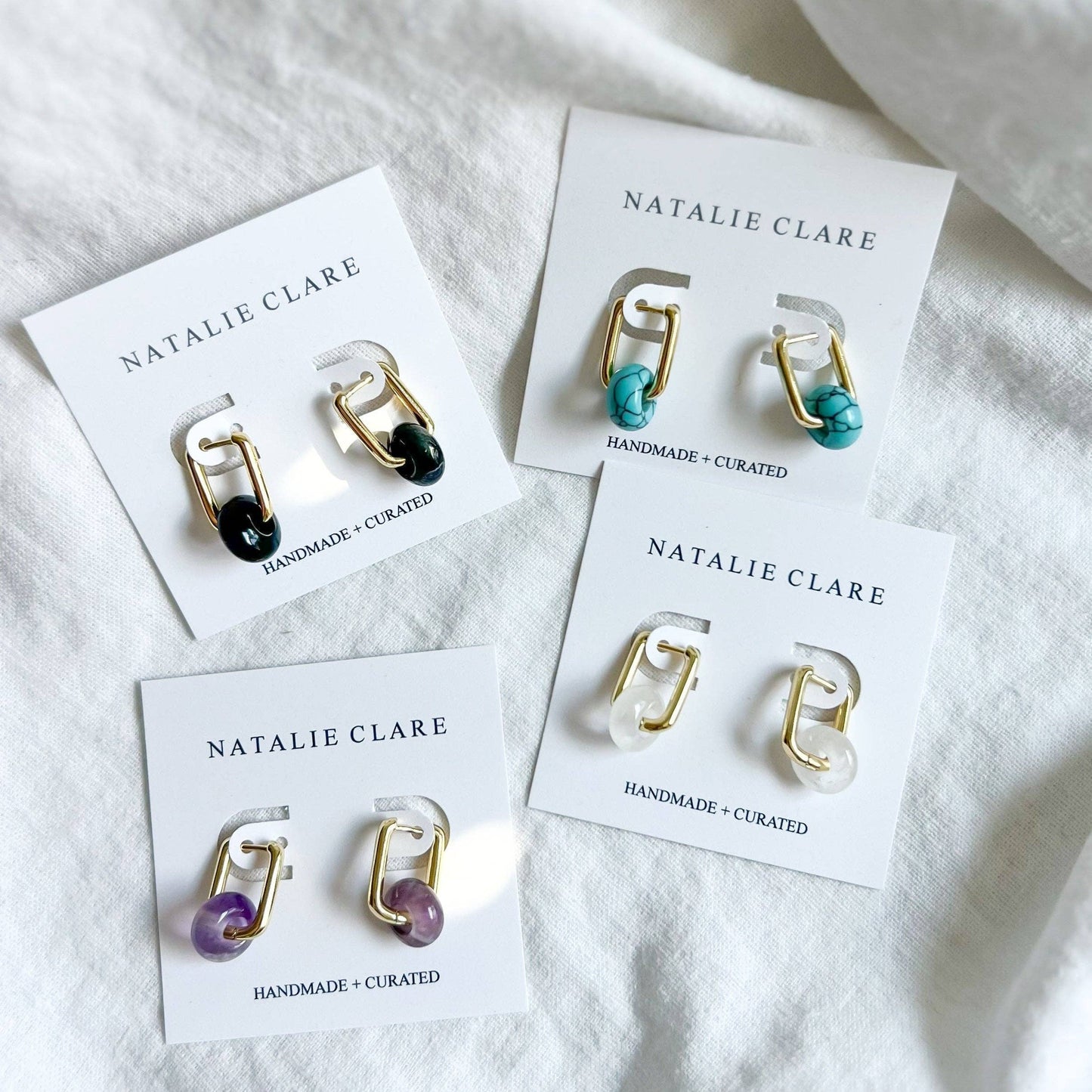 Natalie Clare Collections - Turquoise Huggie Hoop