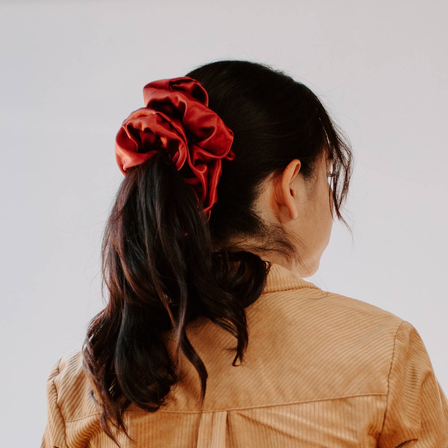 XXL Satin Amber Scrunchie