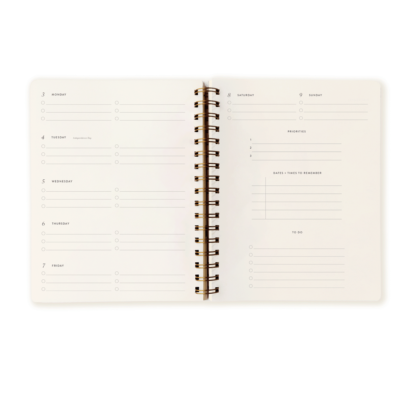 Tigerlily 2024 Mini Weekly Planner: Calendar Year (Jan-Dec)