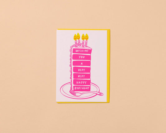 Wishing You A Very Happy Cake Birthday Card