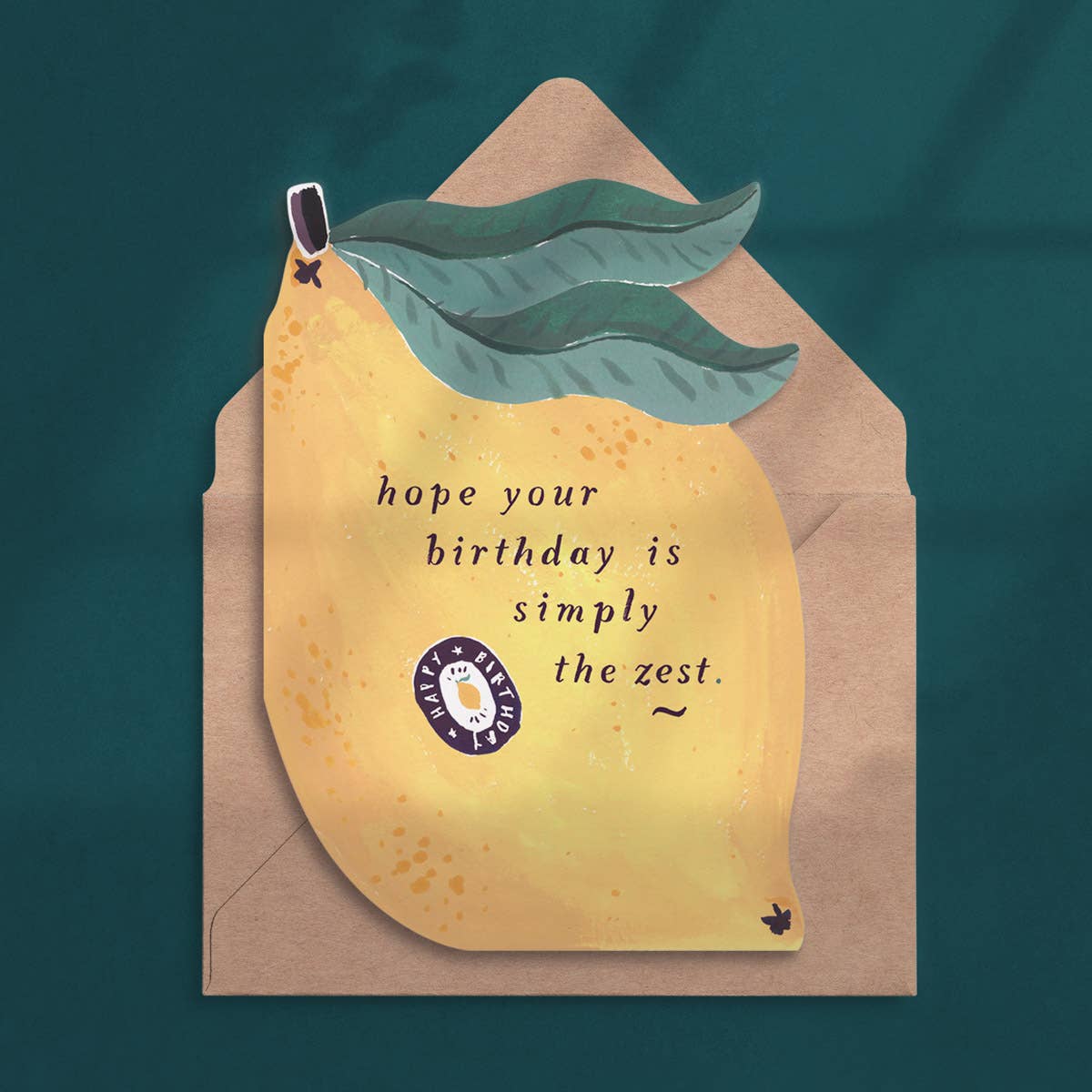 Lemon Zest Birthday Card |Sister Paper co.