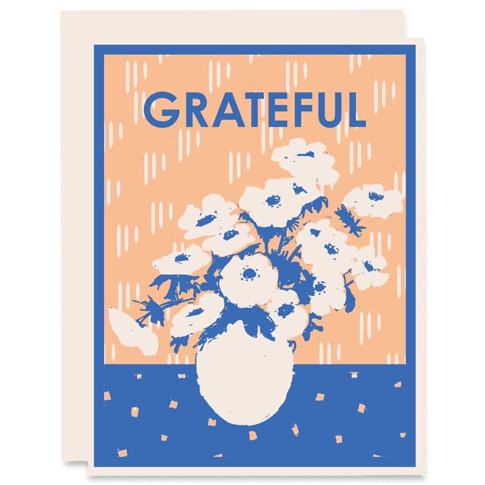 Heartell Press - Grateful for Anemonies Gratitude Card