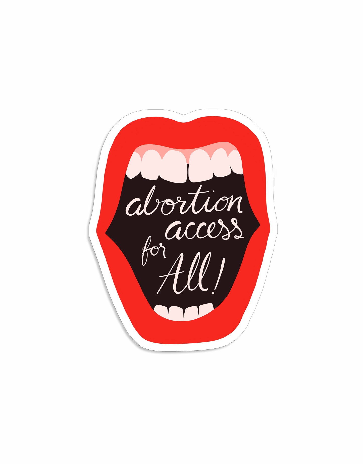 Abortion Access for All Sticker- Drawn Goods