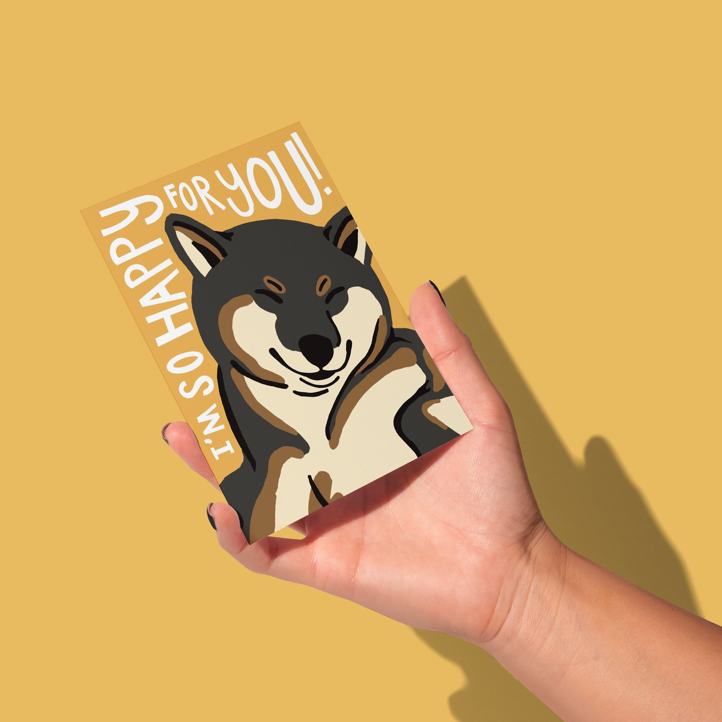 Copper & Print - Congratulations Happy Shiba