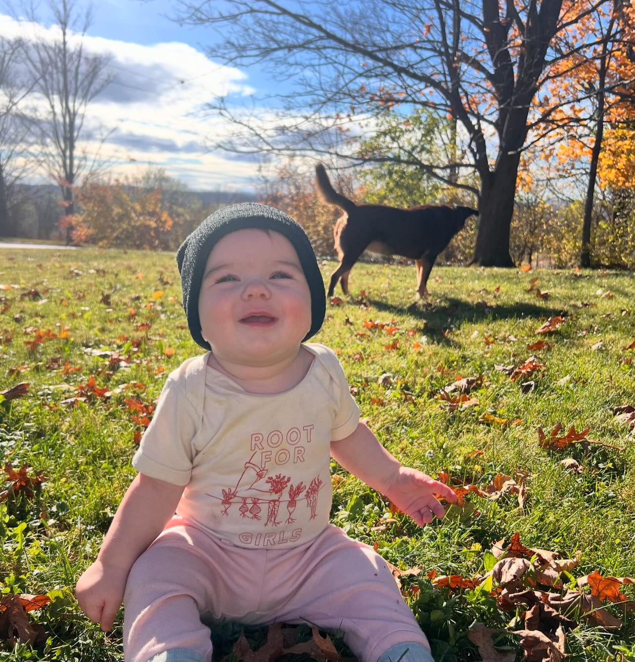 Root for Girls Baby Onesie