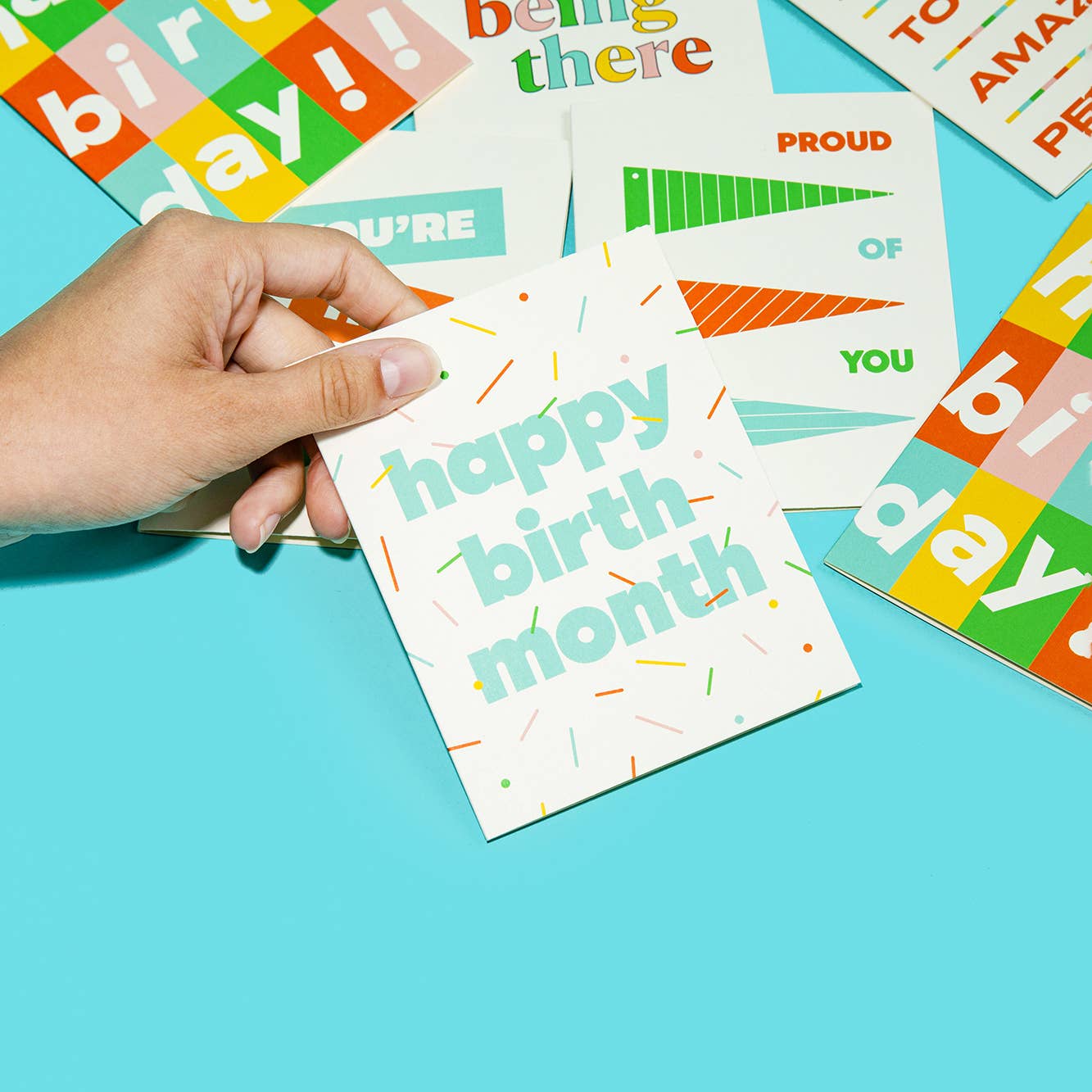 Happy Birth-month Birthday Card- paper&stuff -