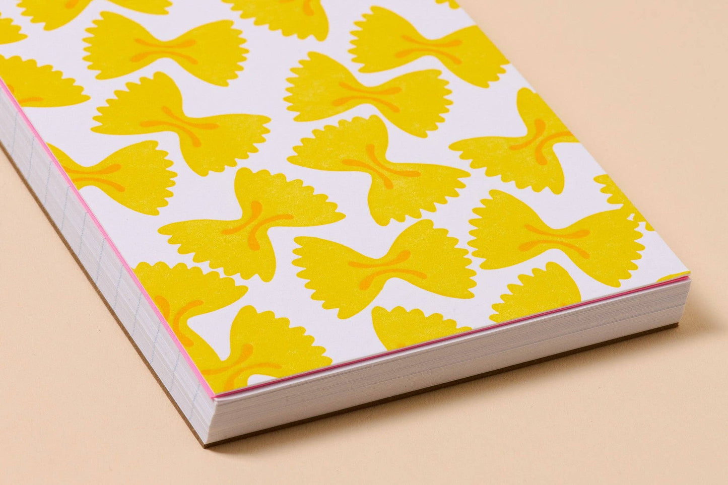 Farfalle Bowtie Pasta Letterpress Pocket Notebook