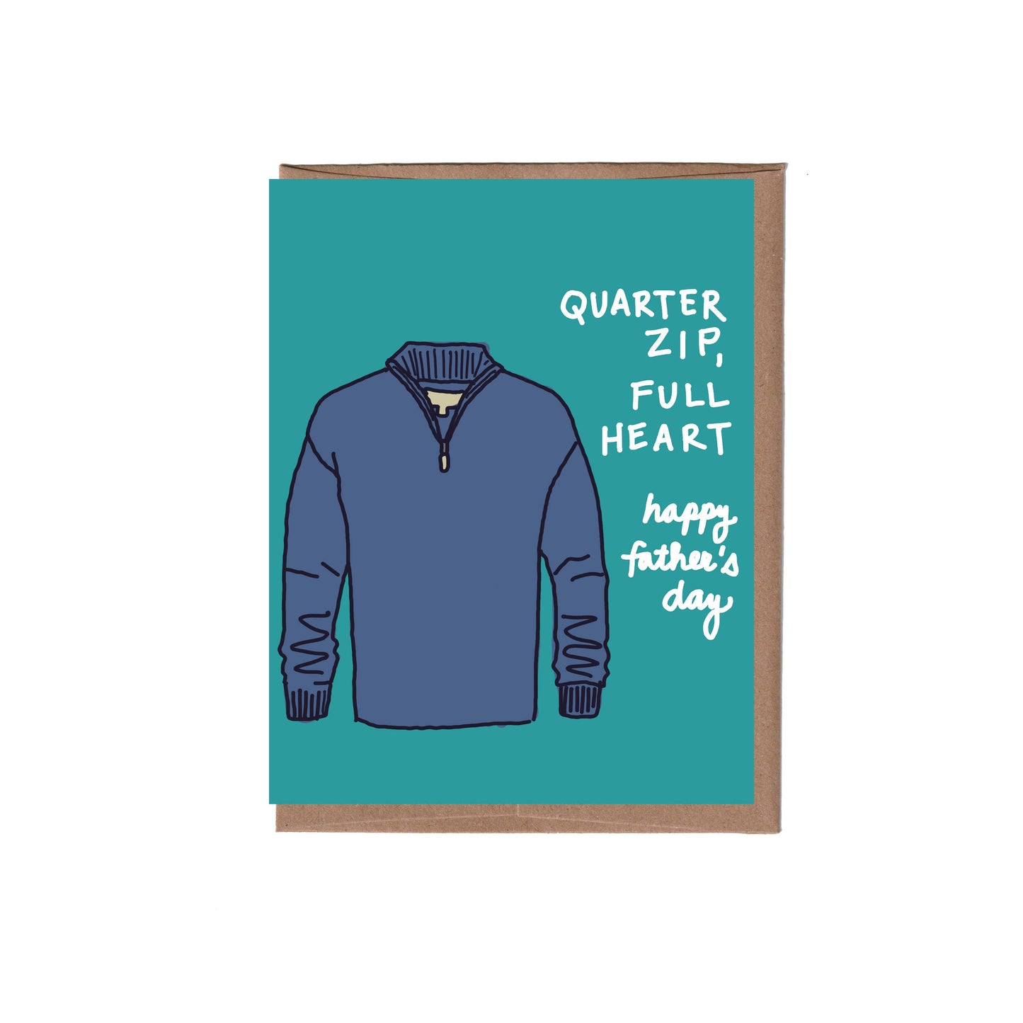 La Familia Green - Quarter Zip Father's Day Card