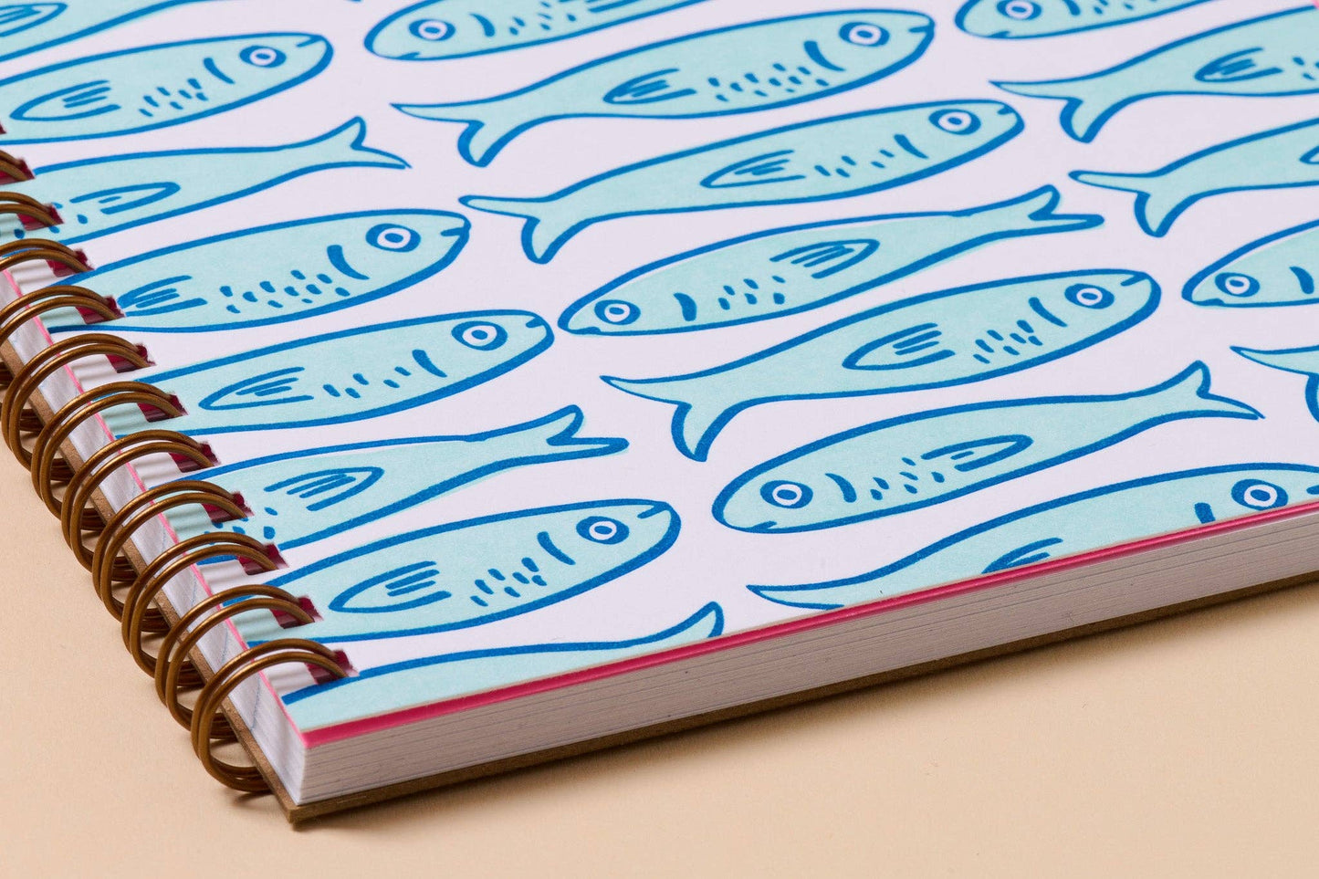 Sardines Letterpress Spiral Notebook