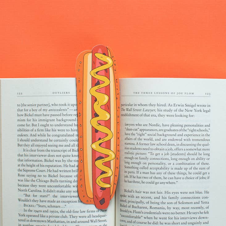 Humdrum Paper - Hot Dog Bookmark