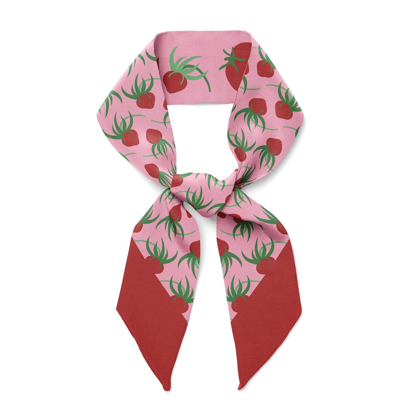 TOMATOES - Twilly Ribbon Silk Scarf