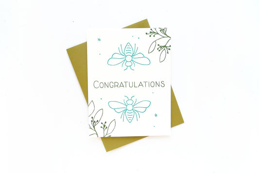 Congratulations Bees Card