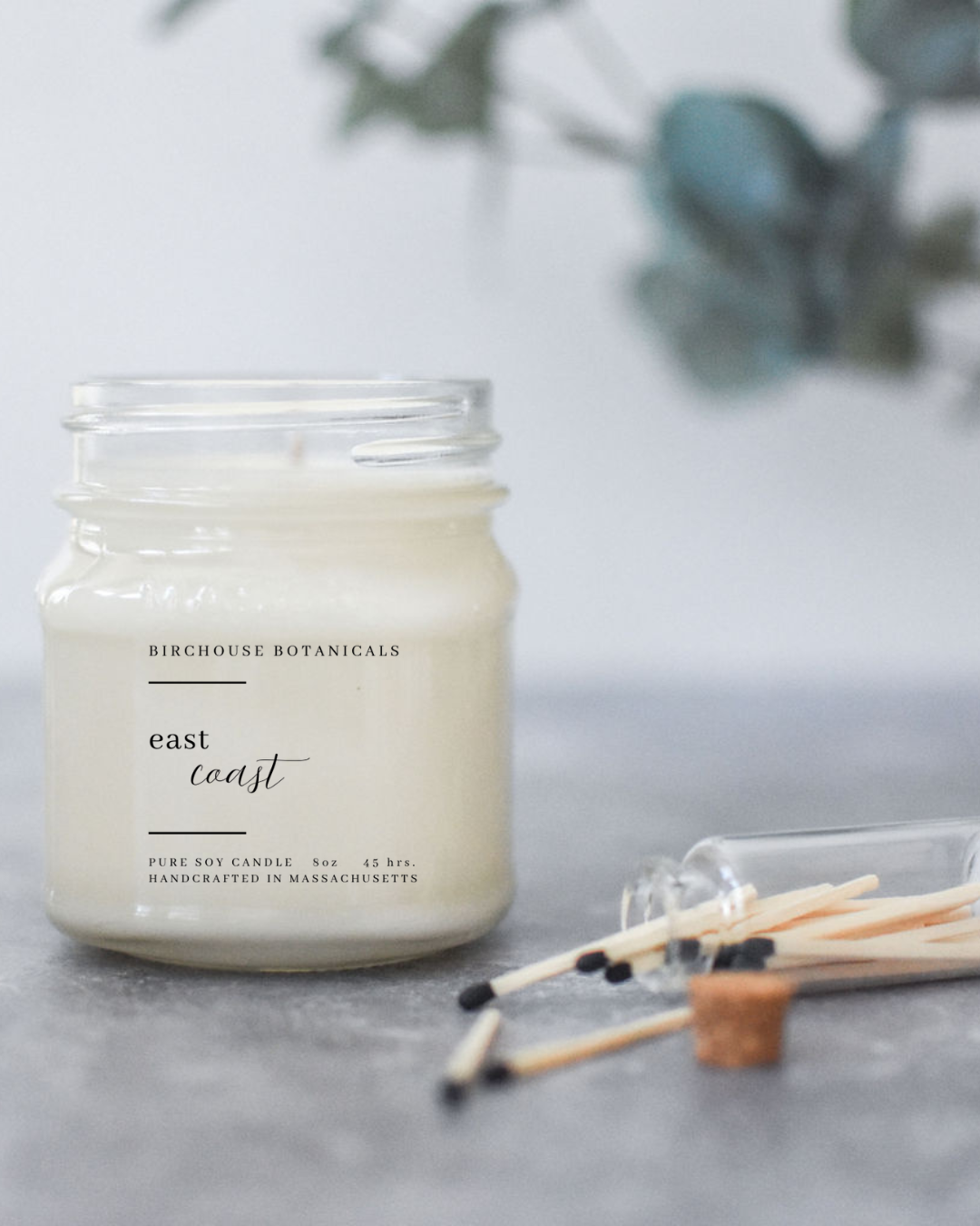 East Coast 8 oz. Soy Candle -Birchouse Botanicals -