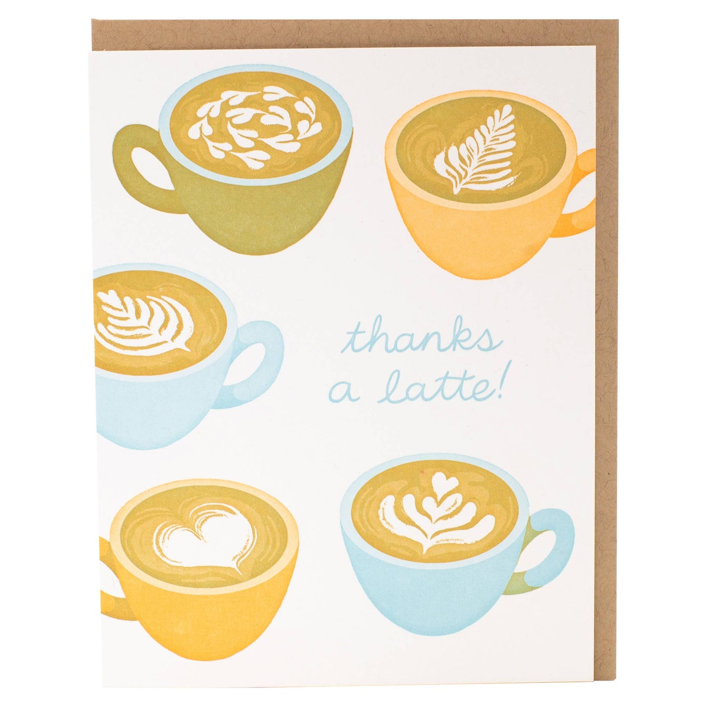 Latte Thank You Card