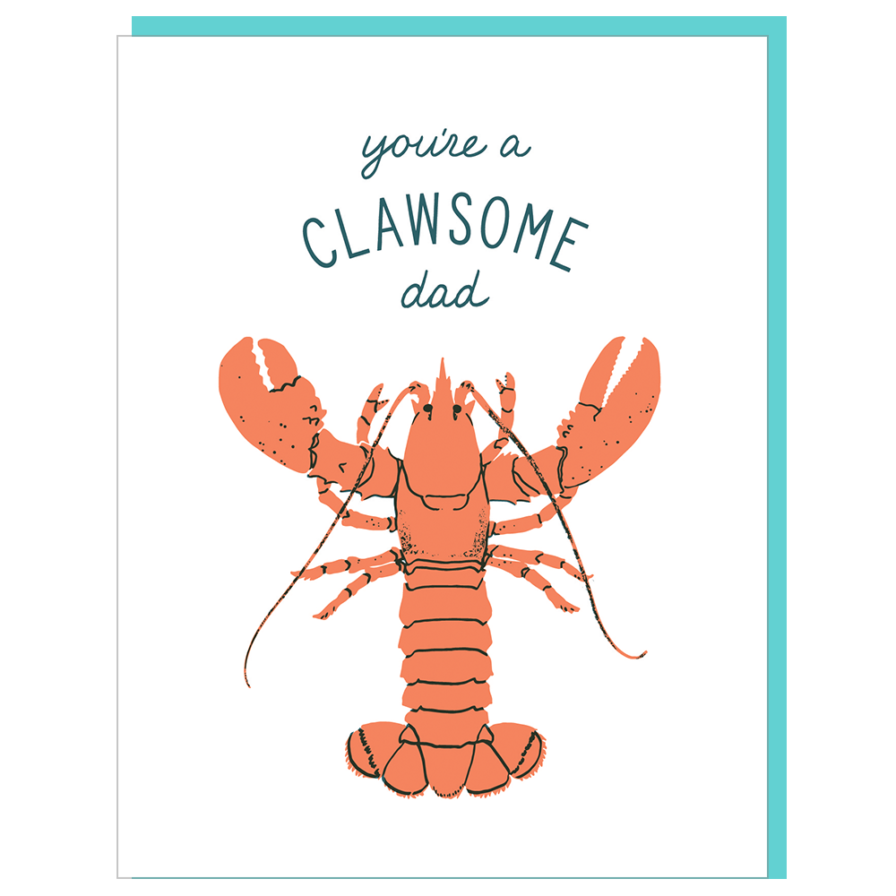 Clawsome Lobster Father's Day Card