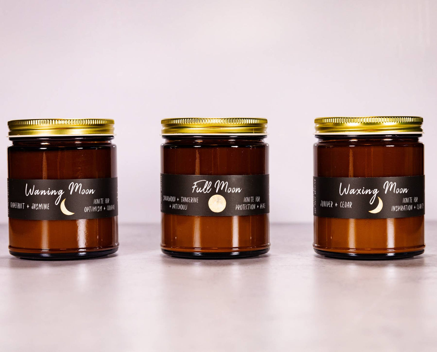 Full Moon // Moon Phase Candle // Non-Toxic Soy Wax Candle