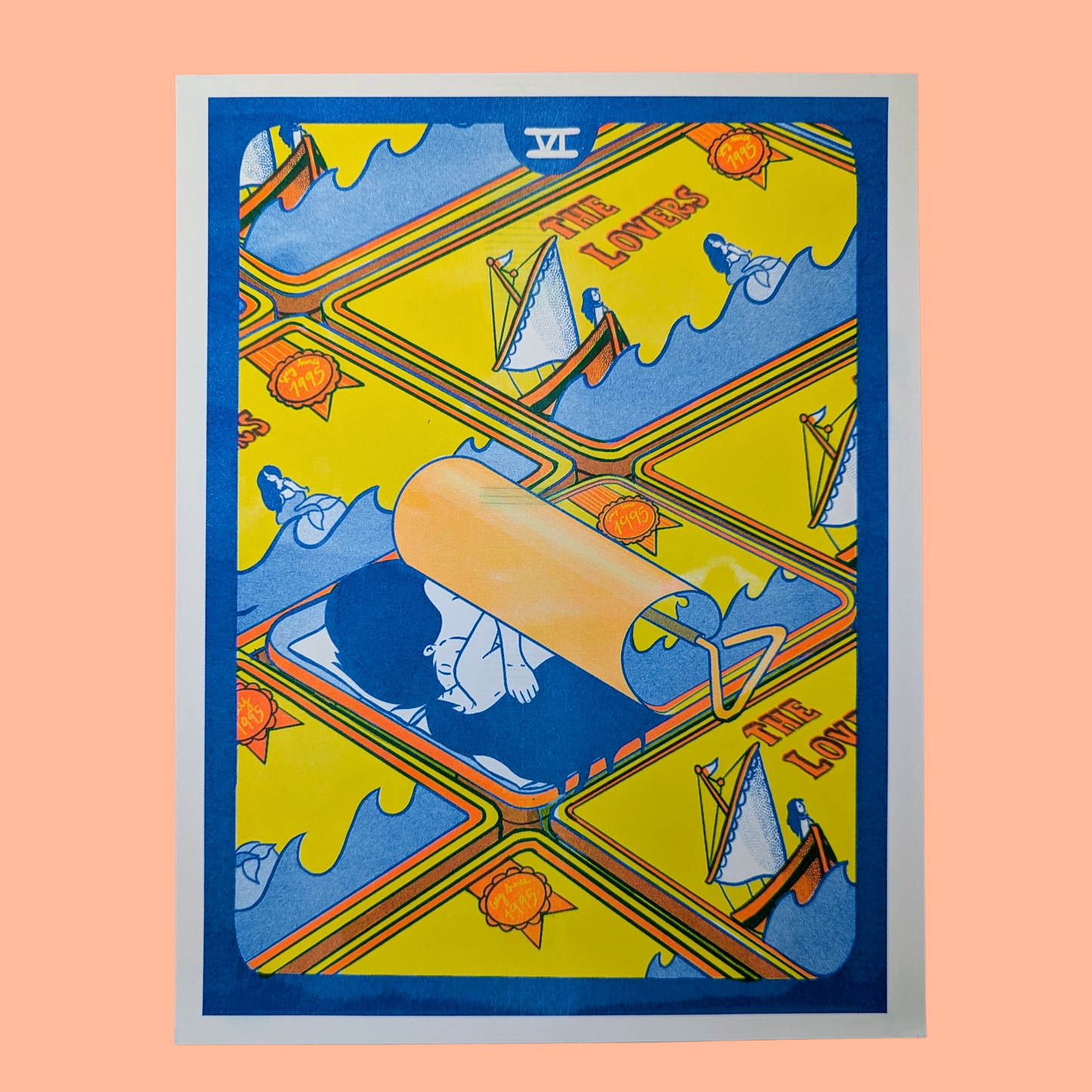 The Lovers Risograph print- Christina Hu