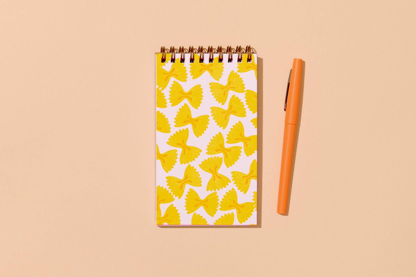 Farfalle Bowtie Pasta Letterpress Pocket Notebook