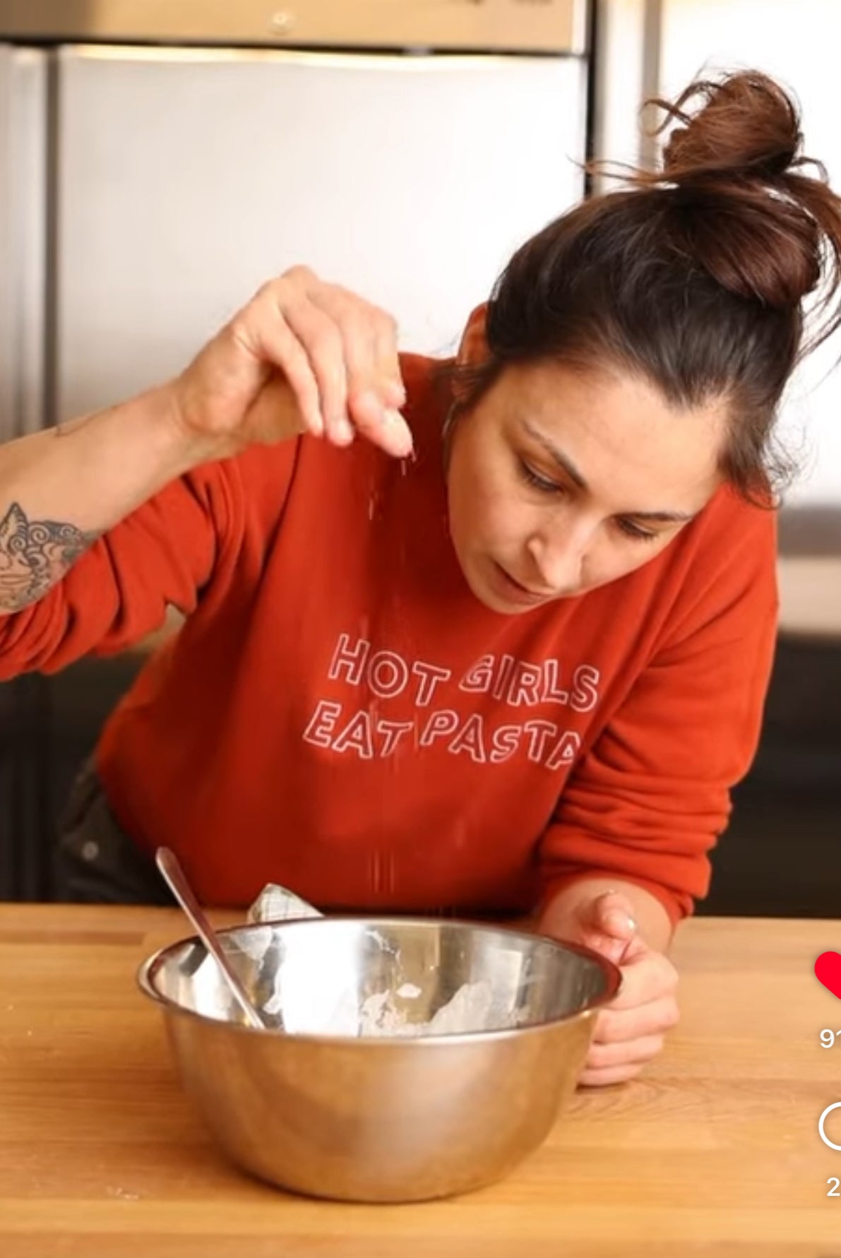 Hot Girls Eat Pasta Unisex Crewneck