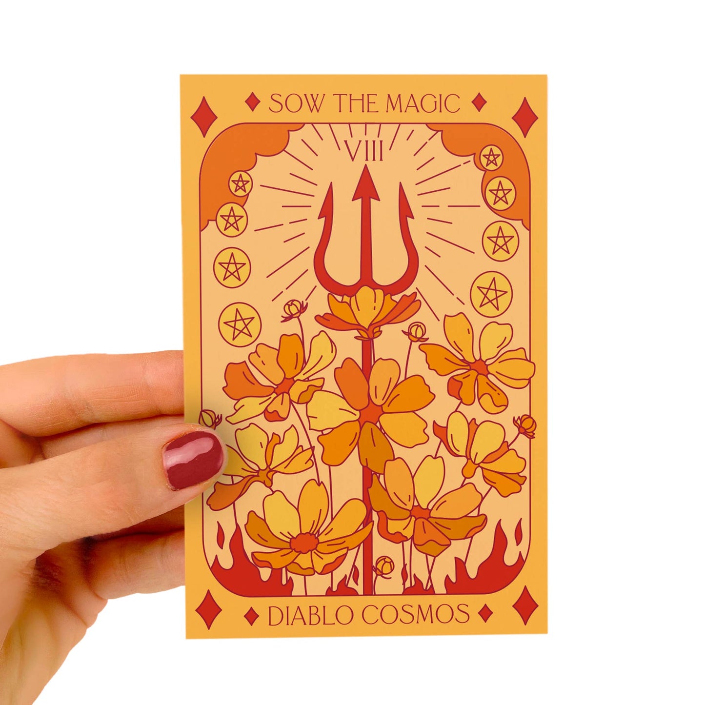 Sow the Magic - Diablo Cosmos Tarot Garden + Gift Seed Packet