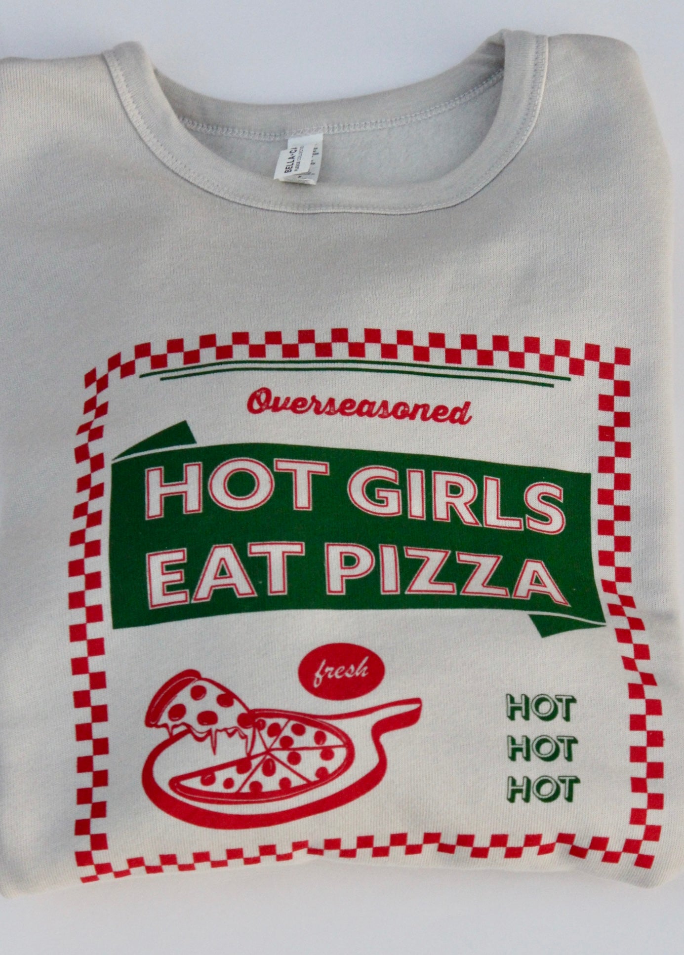 Hot Girls Eat Pizza Unisex Crewneck ๐