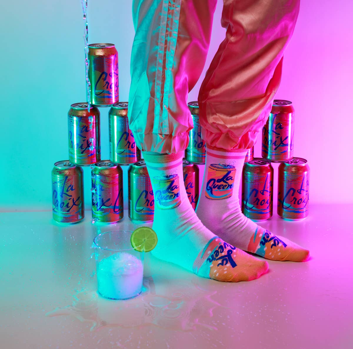 LA Queen Crew Socks- Women's