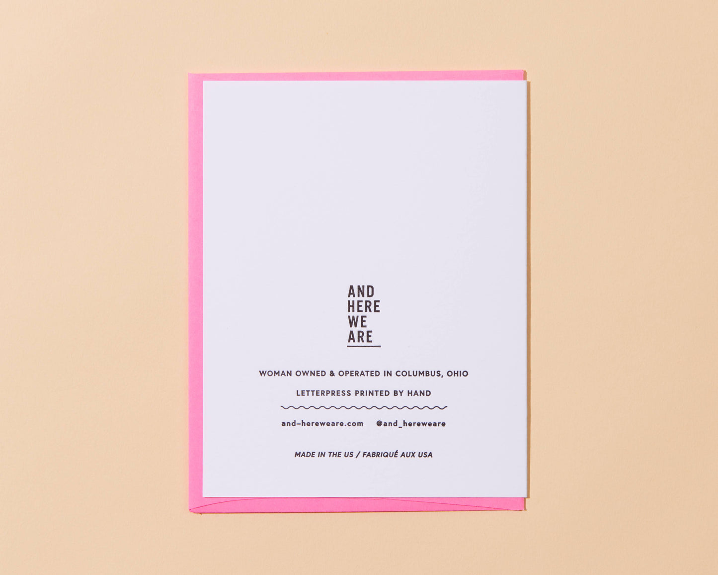 Letterpress Mother's Day Card—Stand Up (Protest, Politics)