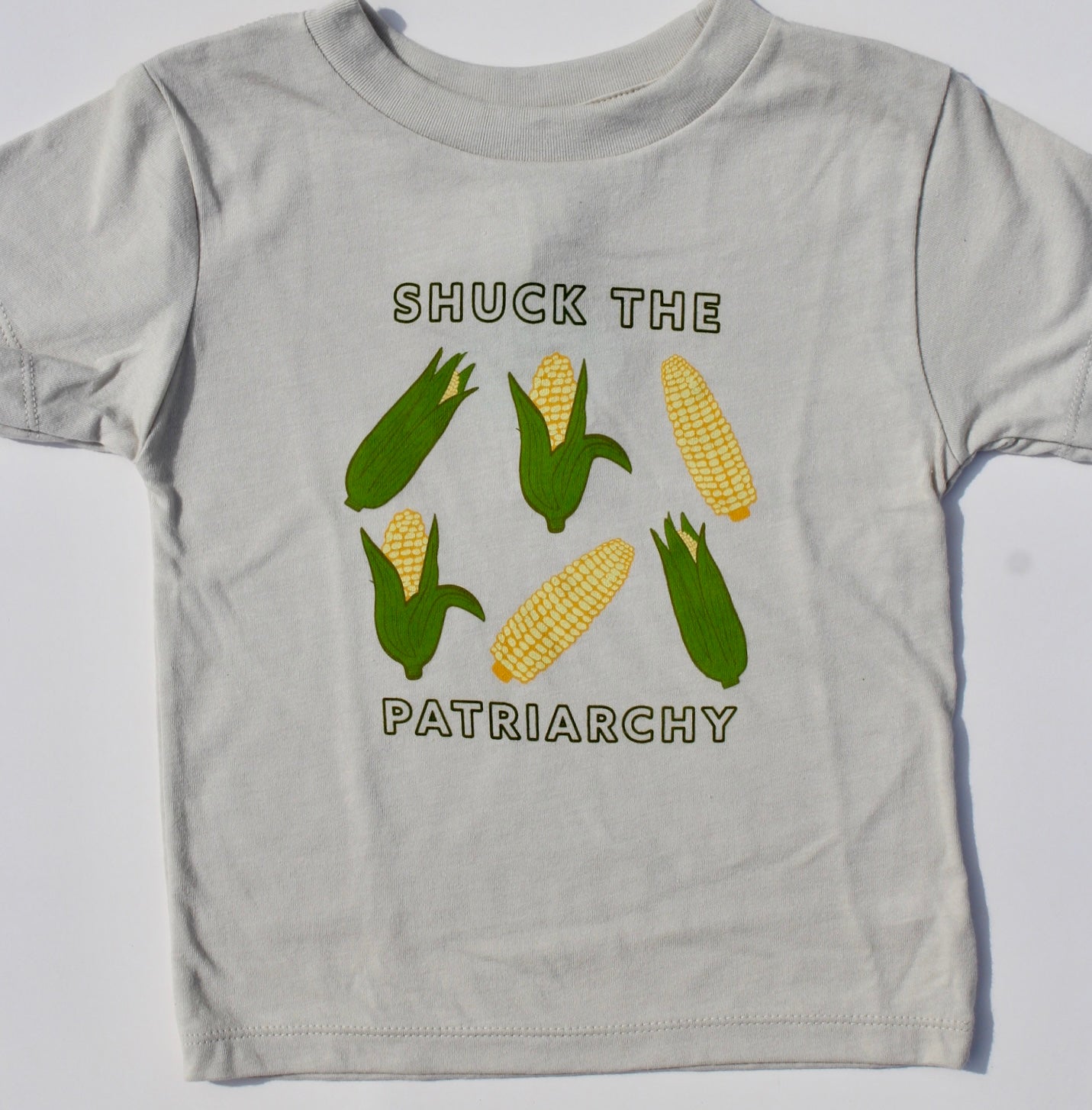 Shuck the Patriarchy Corn Toddler Tee