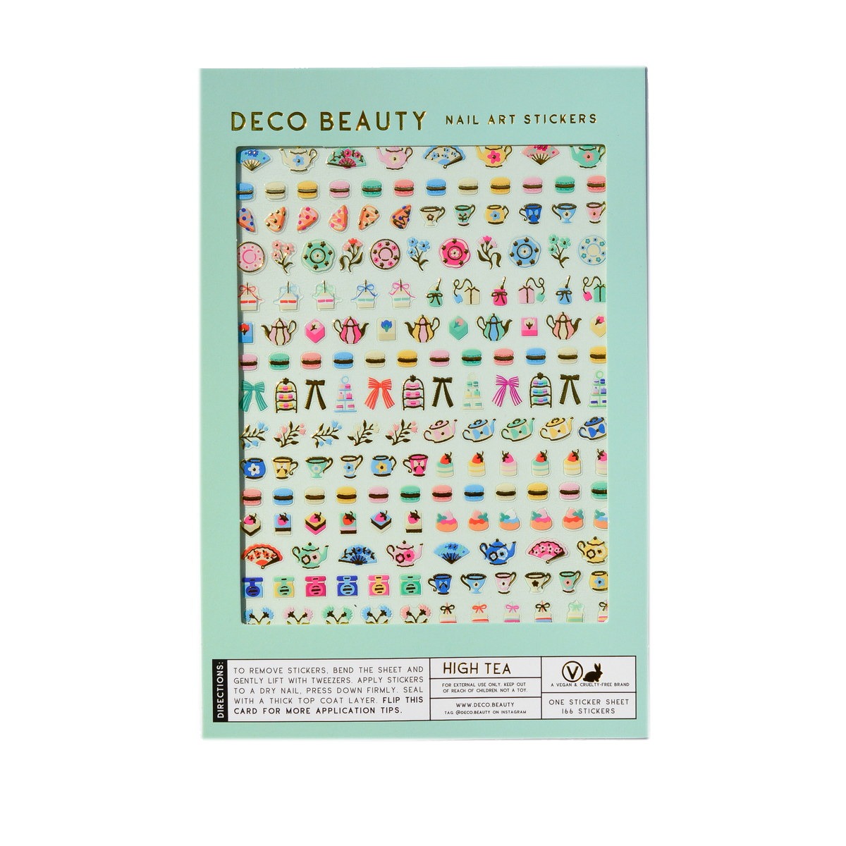 Nail Art Stickers - HIGH TEA - Deco Beauty
