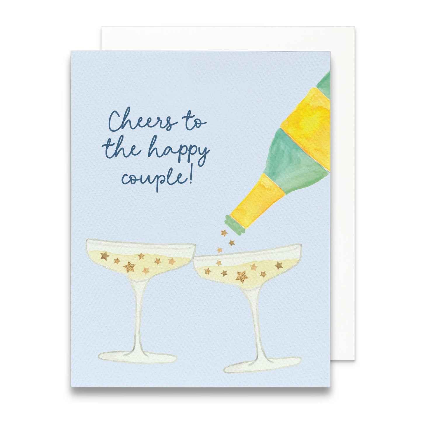 Cheers to the Happy Couple Wedding Greeting Card