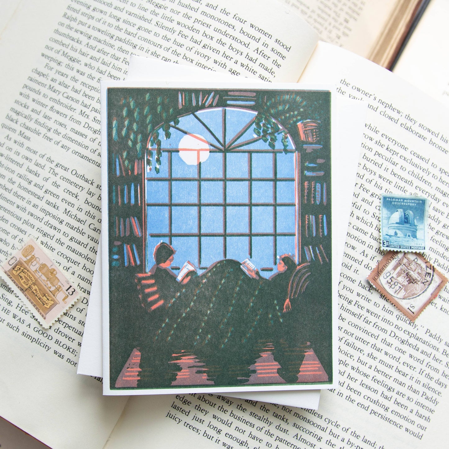Heartell Press - Reading Together Letterpress Card