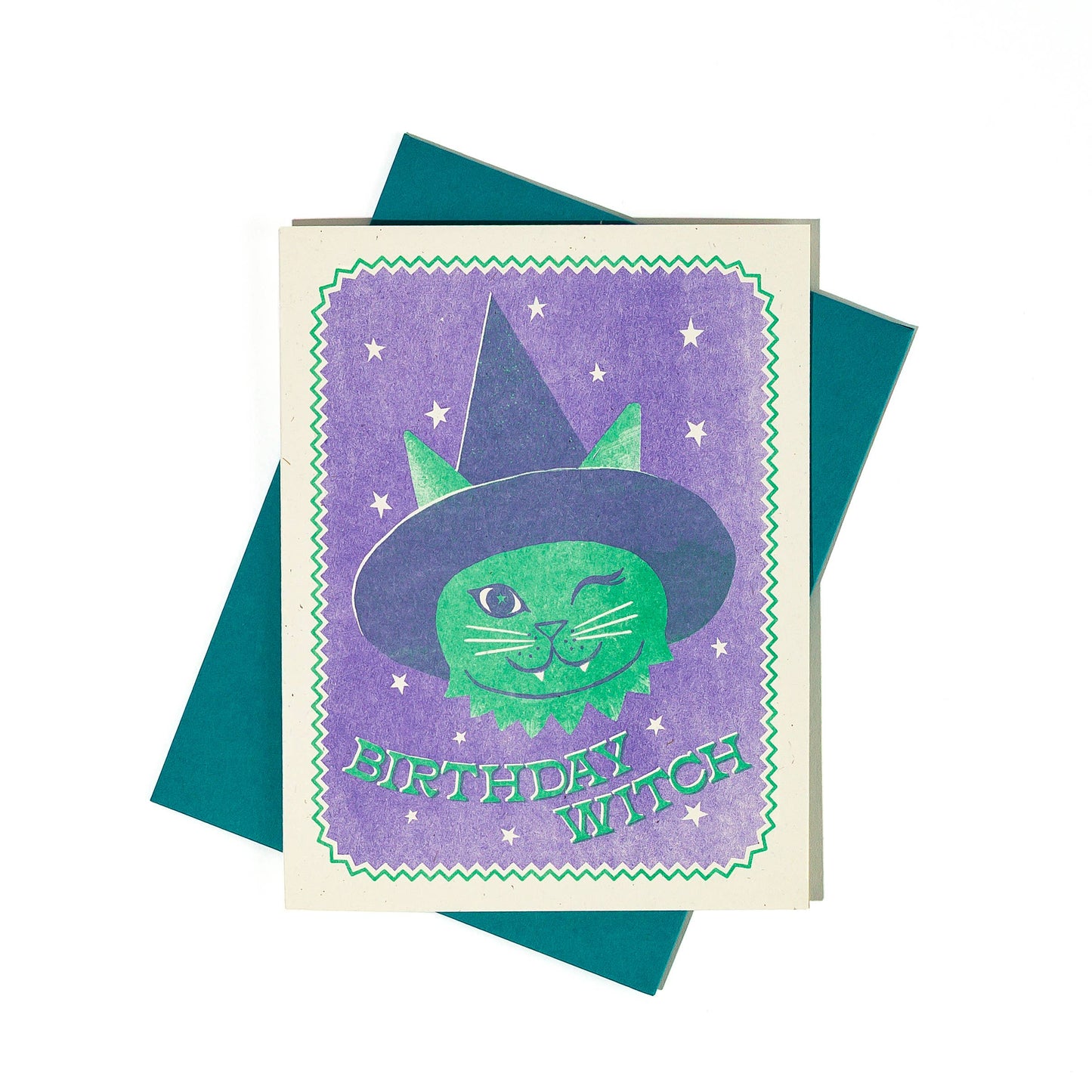 Birthday Witch - Risograph Card