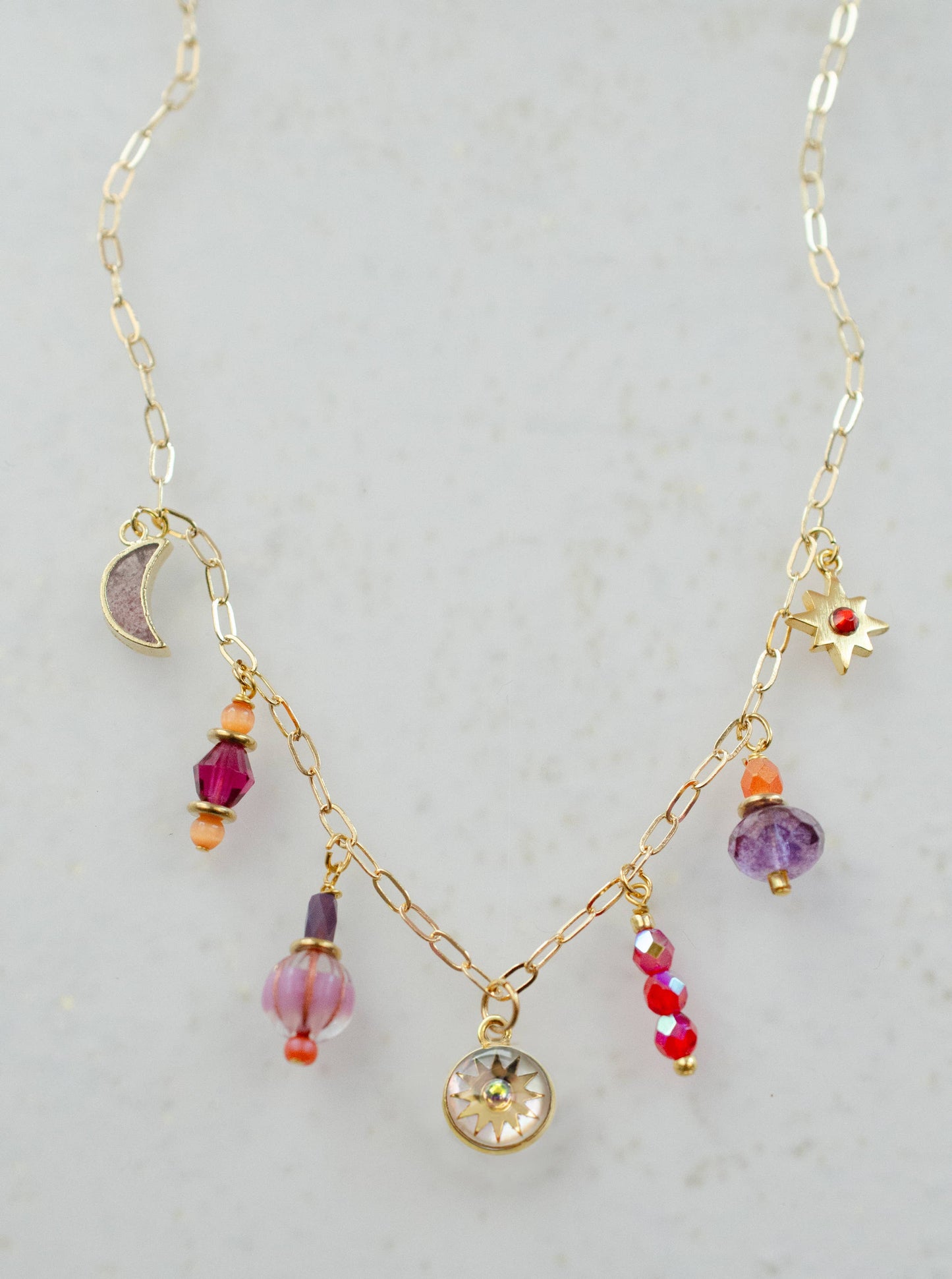Jill Makes - Pearl Zodiac Fire Sign Necklace