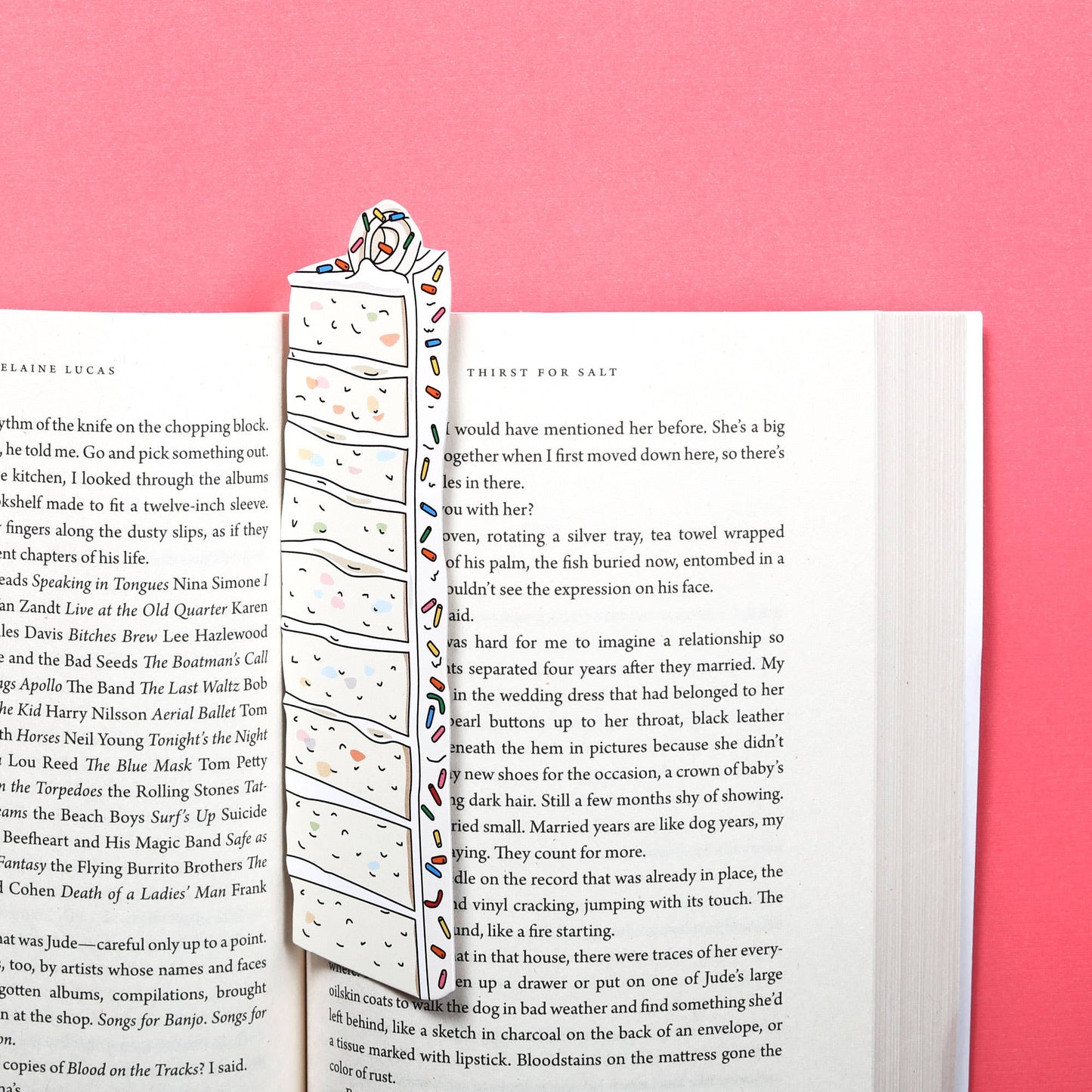 Humdrum Paper - Sprinkle Cake Slice Bookmark
