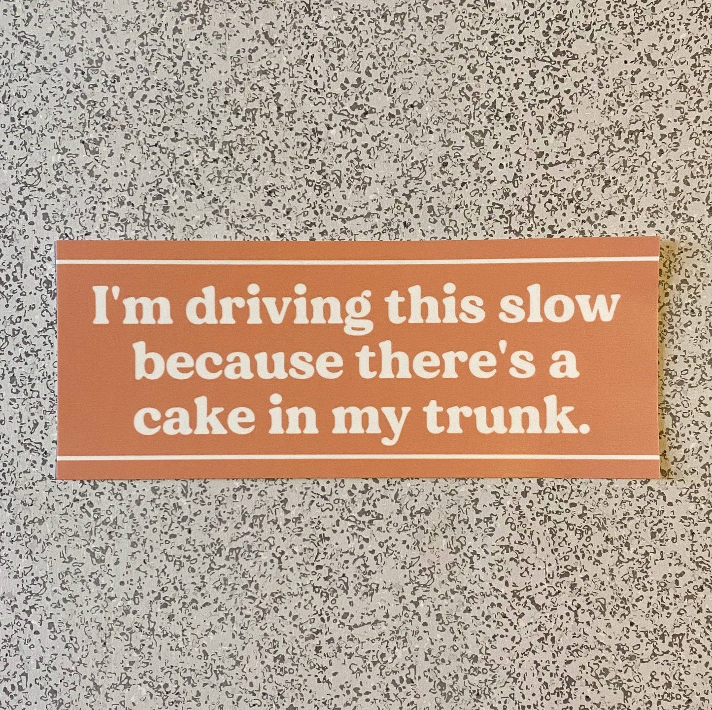 Cold Cream - Trunk Cake Bumper Sticker