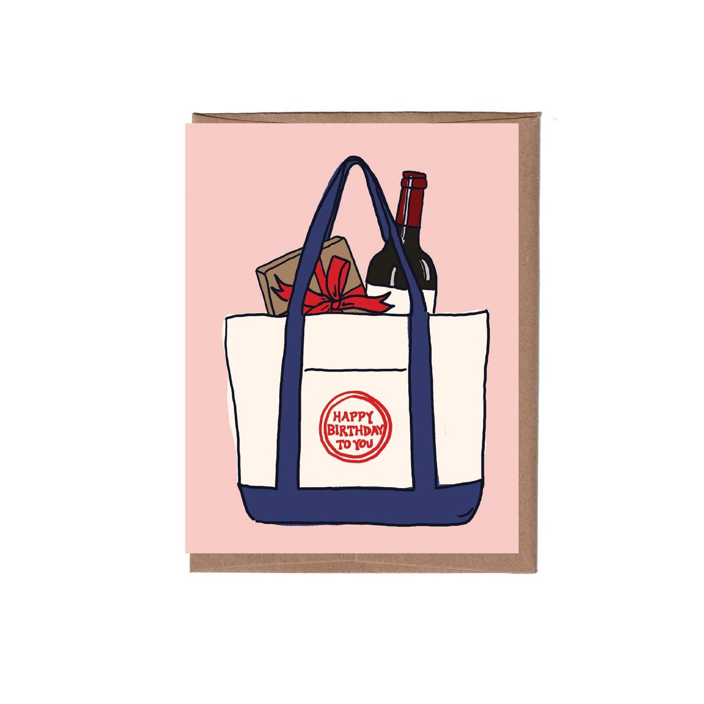 TJ Tote Birthday Greeting Card