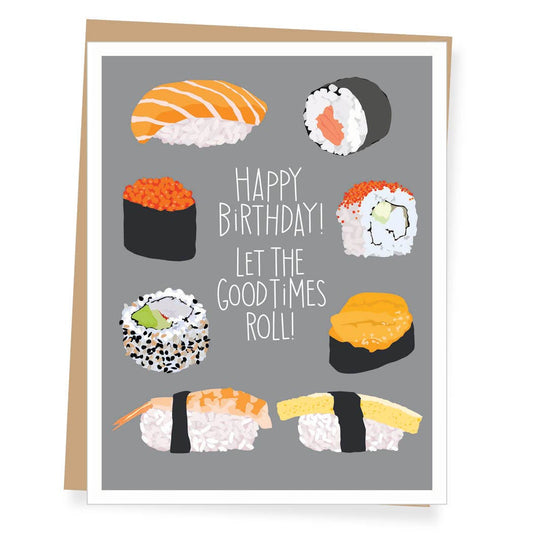 Apartment 2 Cards - Sushi Birthday Card