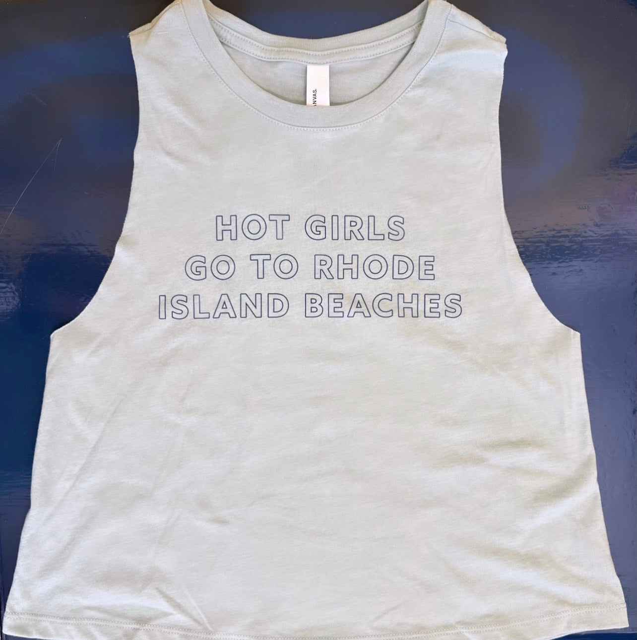 Hot Girls Go To RI Beaches Crop Tank
