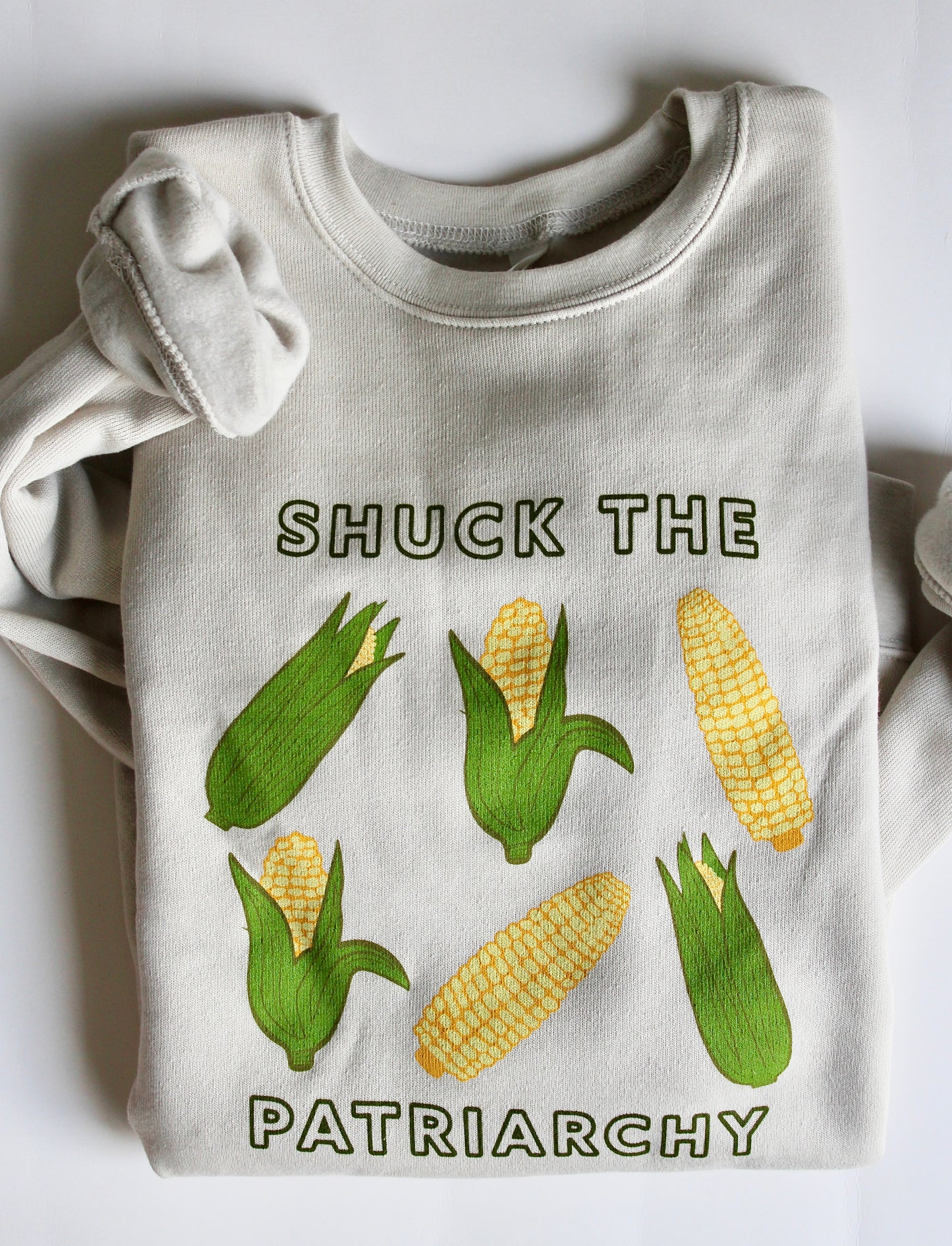 Shuck the Patriarchy Corn Crewneck Sweatshirt
