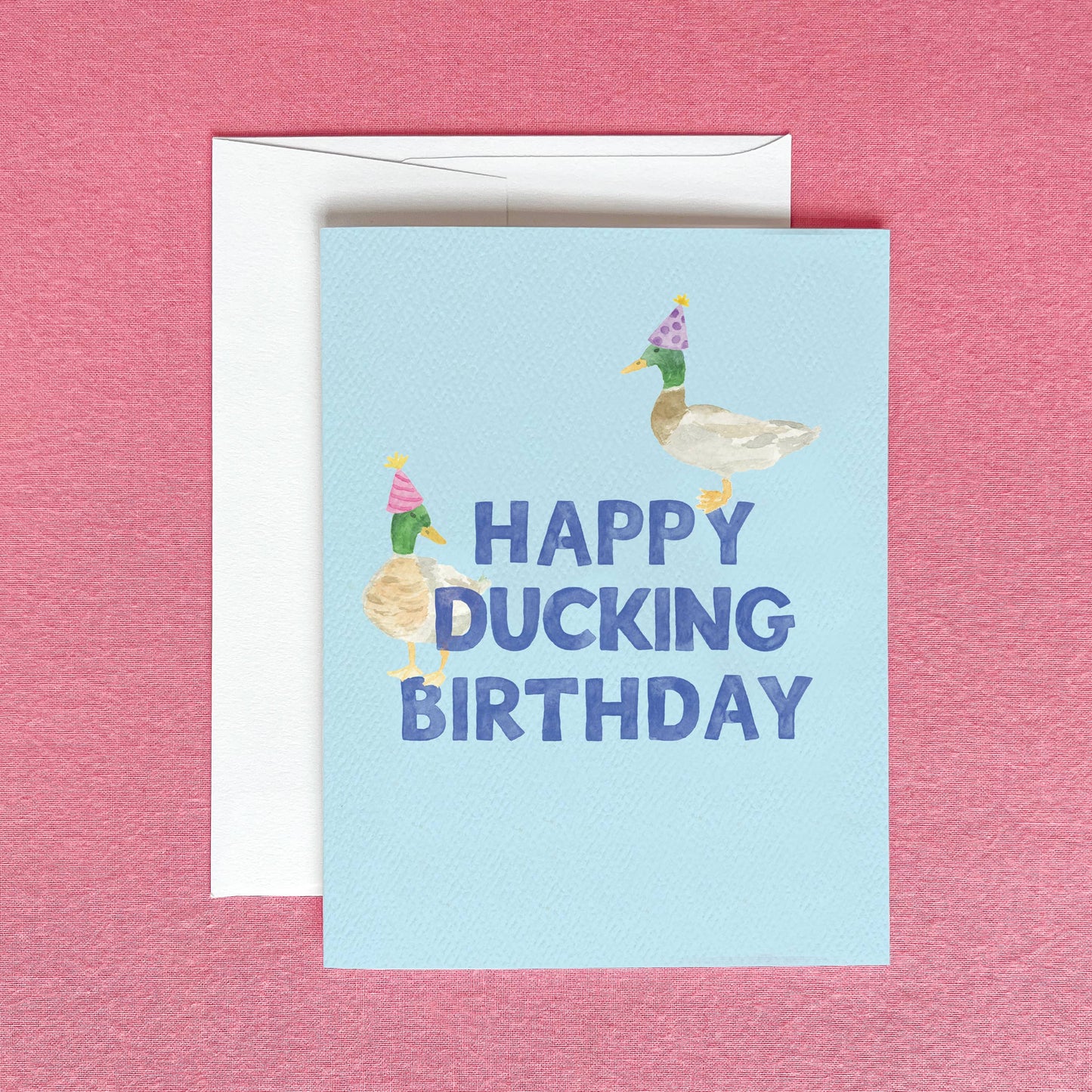 Happy Ducking Birthday Greeting Card