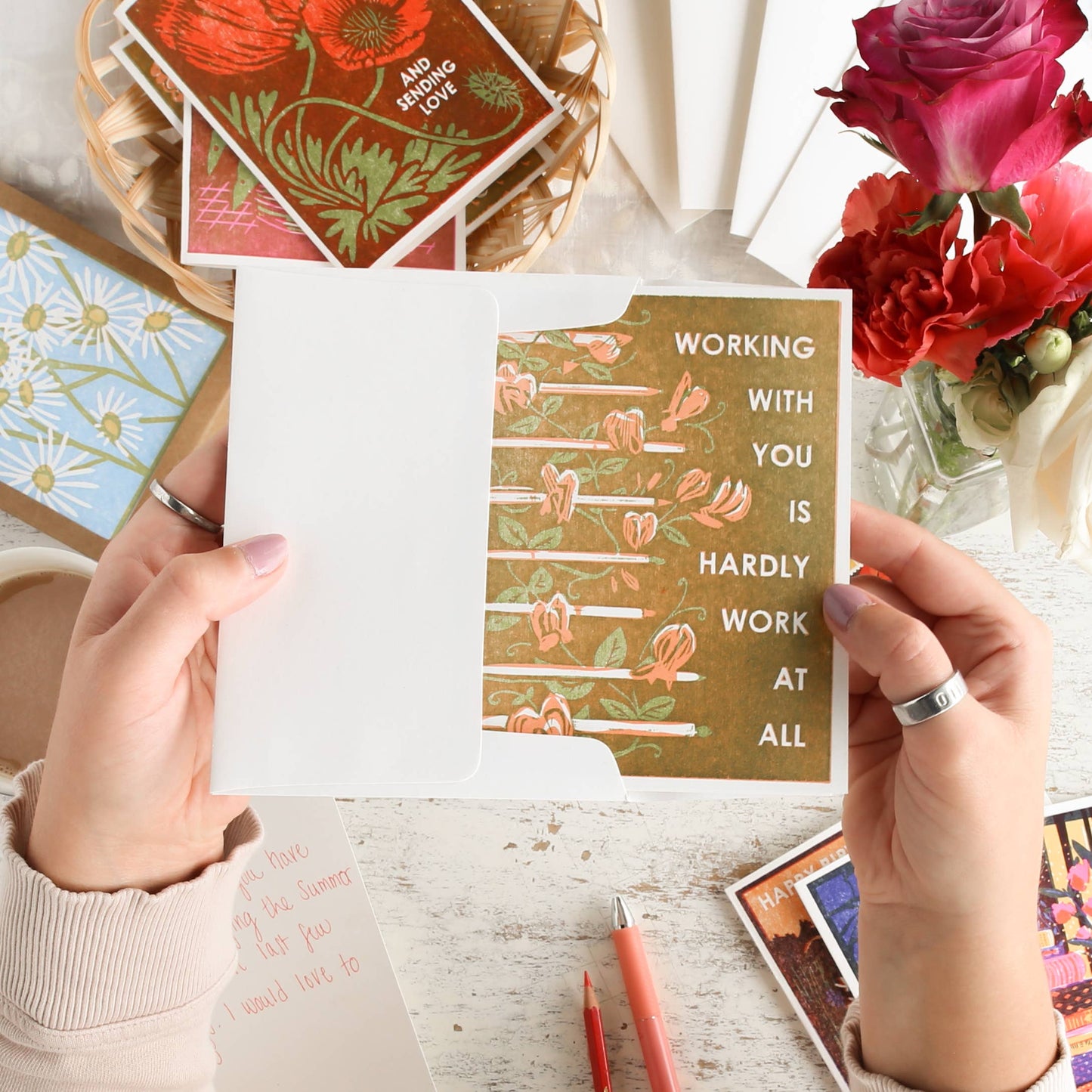 Heartell Press - Working With You Gratitude Card