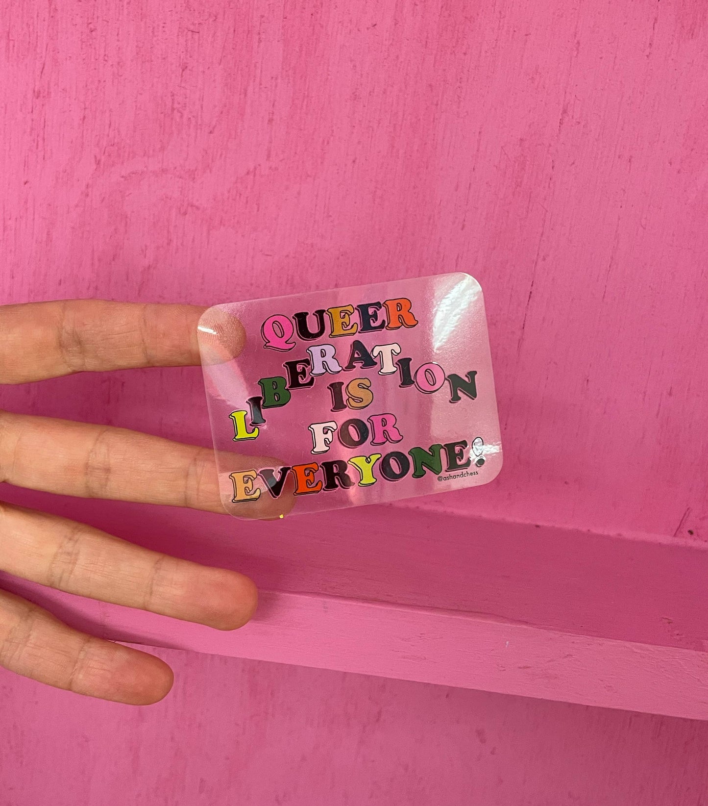 Ash + Chess - Sticker - Queer Liberation Is For Everyone