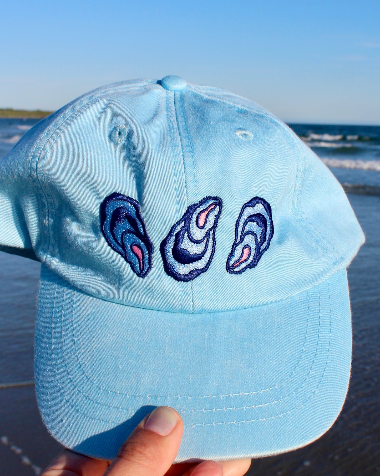 Shuck the Patriarchy with Oysters Embroidered Hat