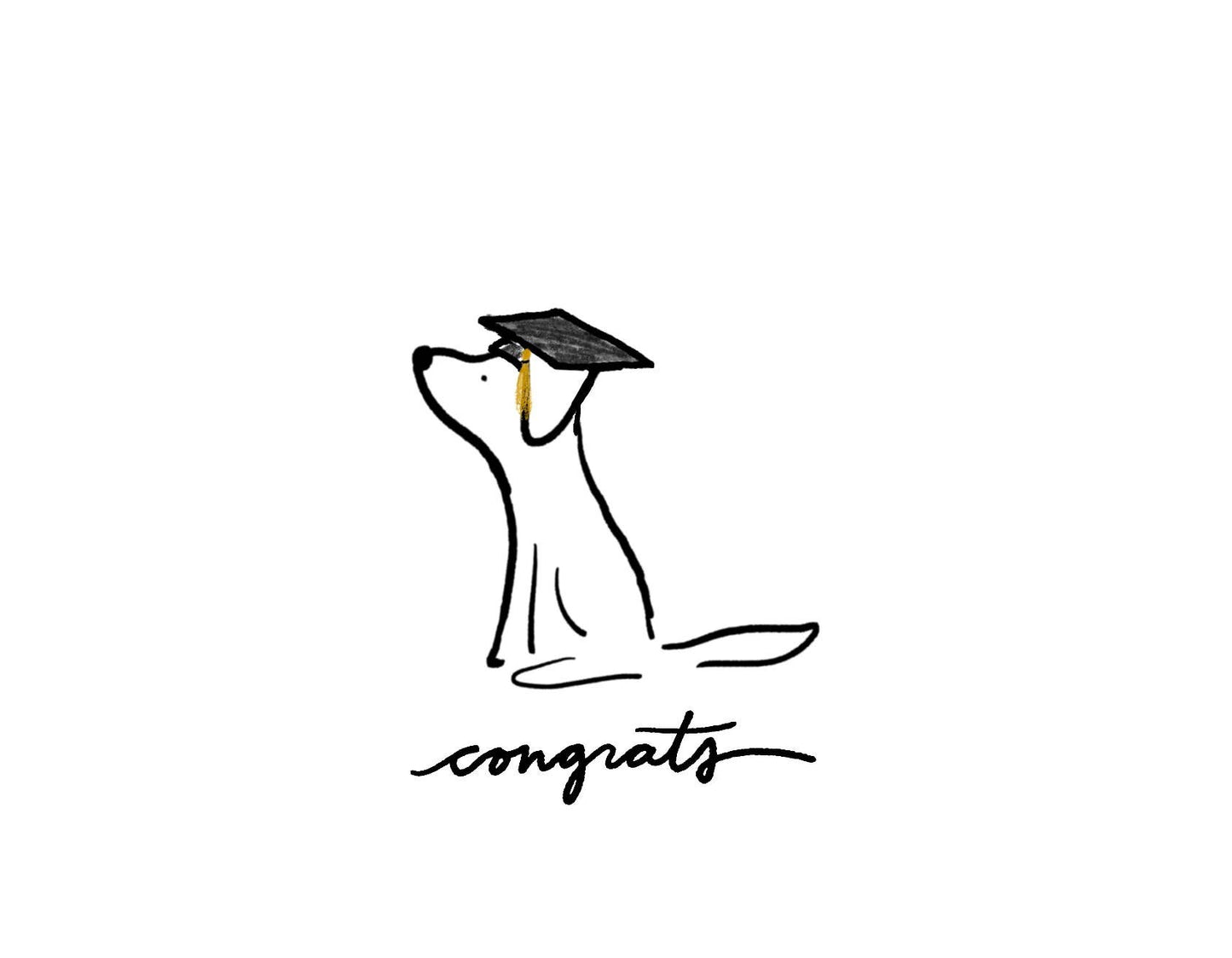 Congrats Dog Graduation Card