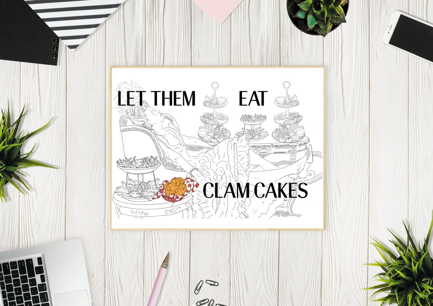 Let Them Eat Clamcakes - Alexi Sarah Illustration