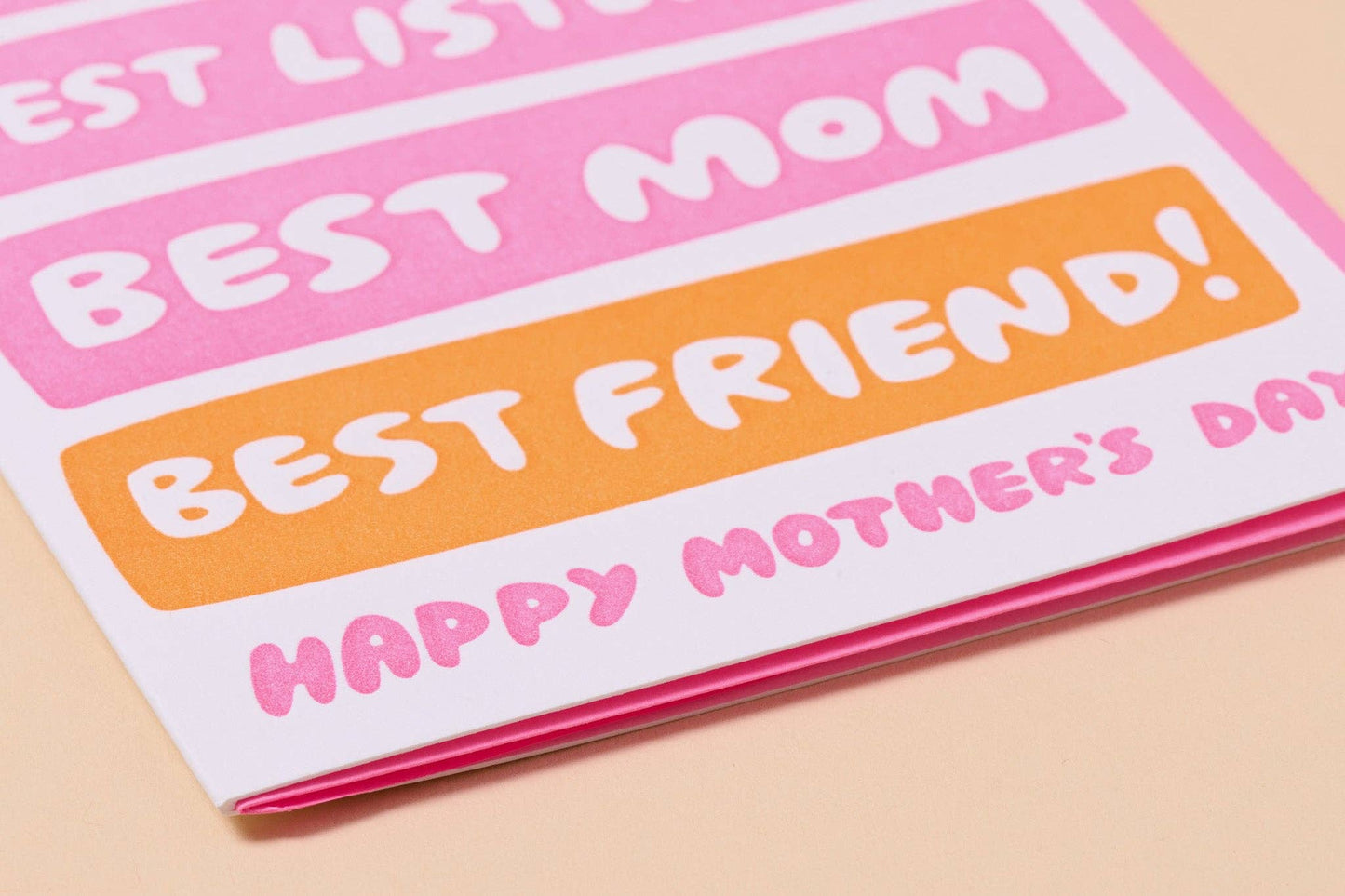 Best Hugger/Listener/Mom/Friend - Mother's Day Card from Kids
