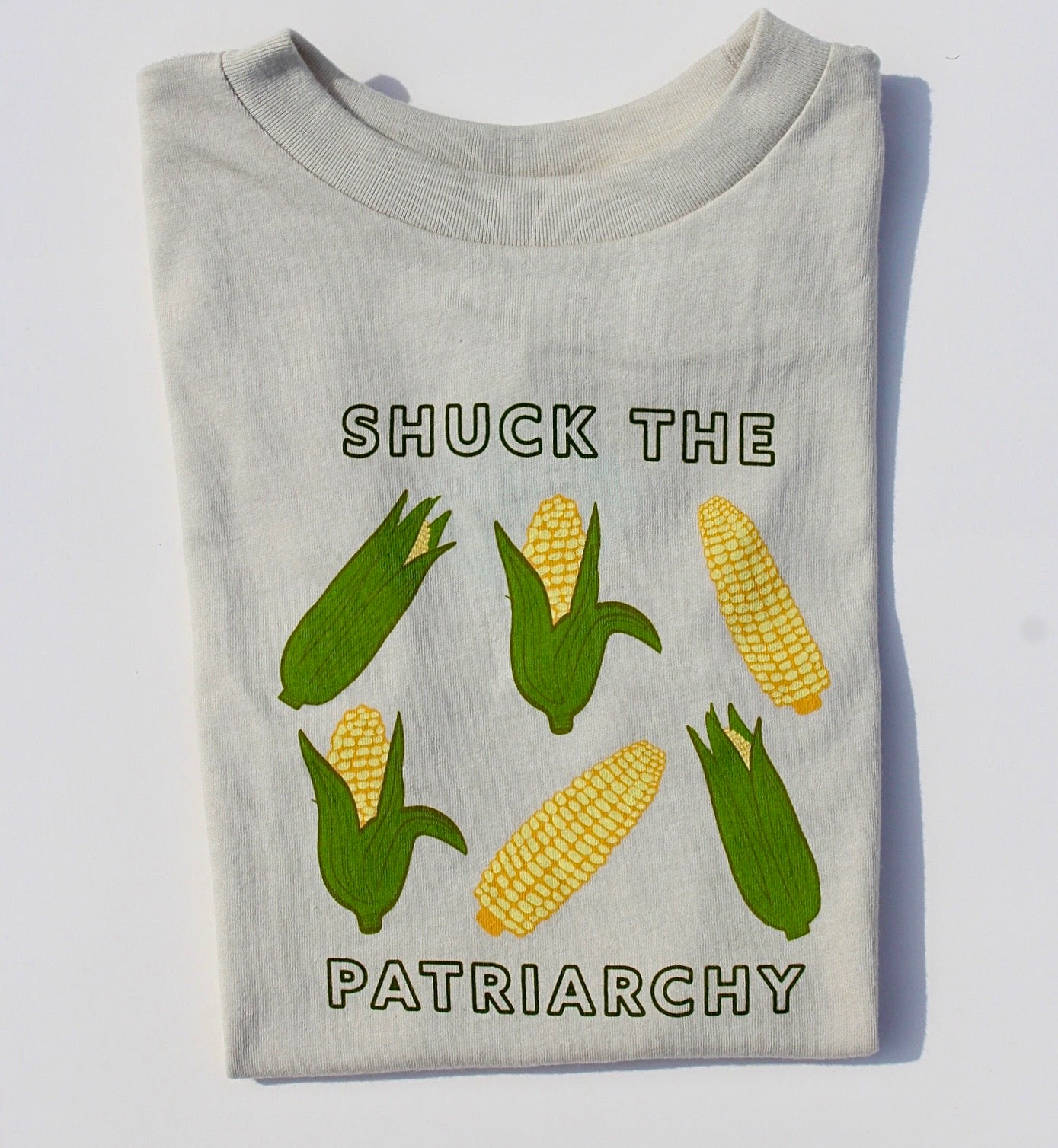 Shuck the Patriarchy Corn Toddler Tee